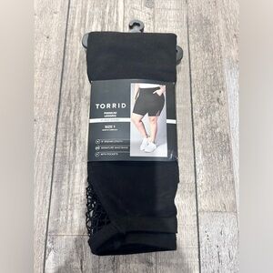 🌶️ *NWT* Torrid Premium Black Biker Shorts.